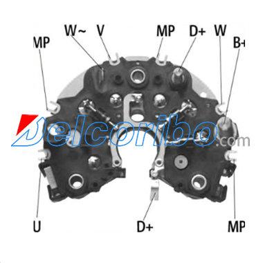 AUDI 0120485032, 0120485045, 0120485046, 0123114005, 0123114032, Alternator Rectifiers