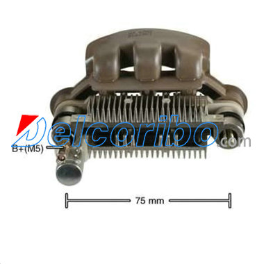 Ford E8GY-10304-A, E92Z10304A, E8GY10304B, Mazda B601-18-W60, Alternator Rectifiers