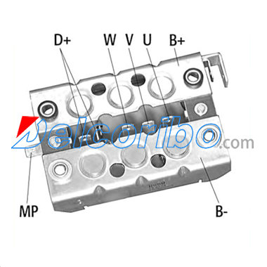 230988, BOSCH 0 197 002 003 0197002003 HITACHI 139103 Alternator Rectifiers