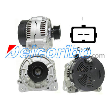 VW 028-903-027P, 028903027P, BOSCH 0123515016, 0-123-515-016, 0 123 515 016, 0123505016 Alternator