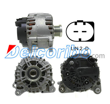 VW 03C903023S, 03C903023T, 03C903023SX, 03C903023TX, BOSCH 0124525188, 0124525543, 0986083530, 0124525543 Alternator