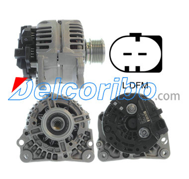 BOSCH 0124325001, 0124325101, 0986041490 HELLA 8EL737644-001, 8EL737644001 VW Alternator