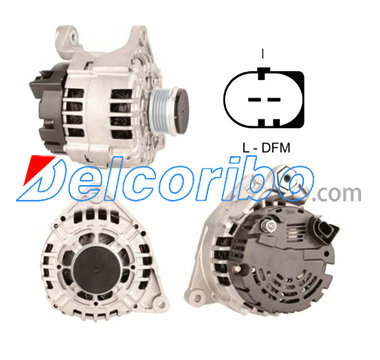 VW 06B903016AD, 06B903016B, 06B903016E, 06B903018EX, BOSCH 0124515025, 0986044320 Alternator