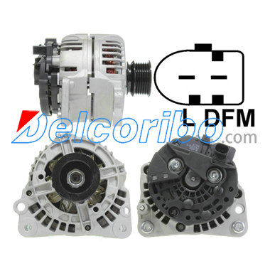 BOSCH 0124325011, 0124325070 VW 030903023M, 030903029A, 036903026B, 036903026C, 036903028A, 037903025F Alternator