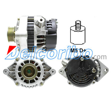 BOSCH 0124225002, 0124225024, 0124225046 OPEL 1204123, 13156051, 6204076, 6204155, 6204192, 93180415, 24463063 Alternator