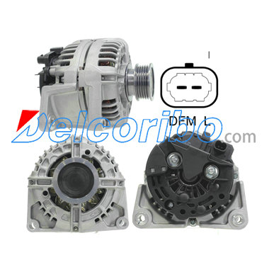 BOSCH 0 124 425 060, 0124425060, 0986080100, GM 93188158 OPEL 13222933, 6204218, 93188158 Alternator