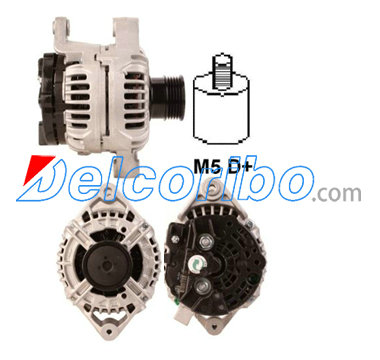 BOSCH 0124425015, 0986048240 OPEL 13156054, 6204195, 6204246, 93180419 Alternator