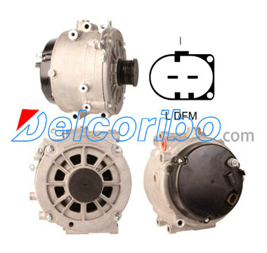 MERCEDES-BENZ 000-150-17-50, 0001501750, 0001502550, A0001501750, 0001502450 BOSCH 0986048990, Alternator