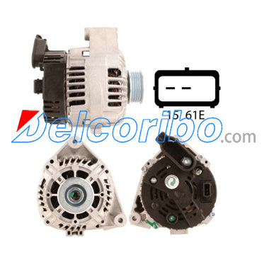 BMW 12312245576, 12312245654, 2245576, 2245654, BOSCH 0986039831, 0-986-039-831, 0 986 039 831 Alternator