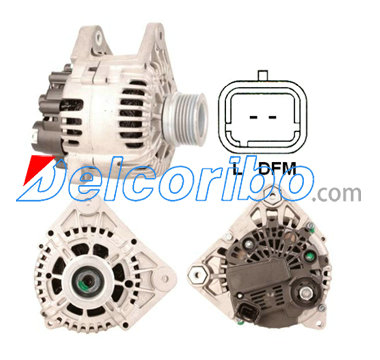 RENAULT 8200323126, 8200667606, 8200667607 BOSCH 0986083200, 0-986-083-200, 0 986 083 200 Alternator