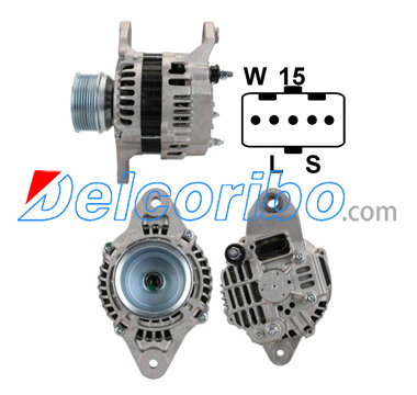 MITSUBISHI A004TR5391, A004TR5391ZT, A004TR5393, A004TR5393ZT, A4TR5391, A4TR5391ZT, RENAULT 5010589305, 7420842441 Alternator