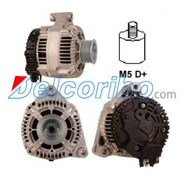 BOSCH 0123310011, 0123310013 CITROEN 9631318180 FIAT 9617861280, 9617861380, 9617861480 Alternator