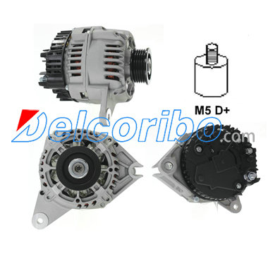 CITROEN 9620332580, PEUGEOT 5701 A5, 5705N0, 9620332580 BOSCH 0986040201, 0-986-040-201 Alternator