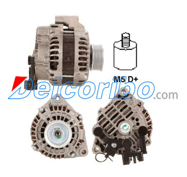 BOSCH 0986039941, 0-986-039-941 PEUGEOT 57051P, 57051Q, 5705K7, 9617843180, 9618946480 Alternator