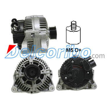 BOSCH 0986042081, 0-986-042-081 PEUGEOT 57052B, 57054U, 57054V, 5705FV, 9623727280 Alternator