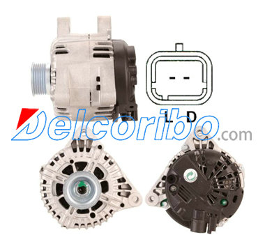 BOSCH 0986080110, 0-986-080-110 PEUGEOT 5702H4, 9644529680, 9650582080 Alternator