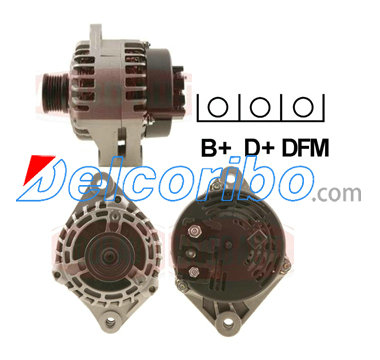 DENSO 101210-0160, 1012100160, 101210-0161, 1012100161 GM 93169260 OPEL 12759595, 93169260 SAAB 12759595 Alternator