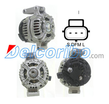 BOSCH 0124325100, 0986045370 FORD 2C1T-10300-BA, 2C1T10300BA, 2C1T10300BB, YC1U10300EA Alternator