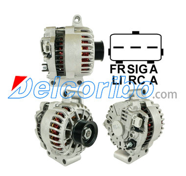 FORD 1S41-10300-BB, 1S4110300BB, 98AB10300FC, 98AZ10346FA, 4U2Z-10V346-AARM, 4U2Z10V346AARM Alternator