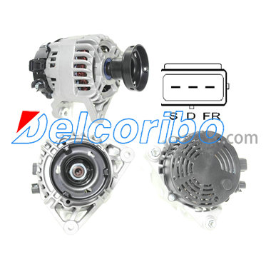 FORD 1018873, 1001869, 1015821, 1032139, 1136152, 96FF10300DB, 97AB10300AA, R97AB10300AD Alternator