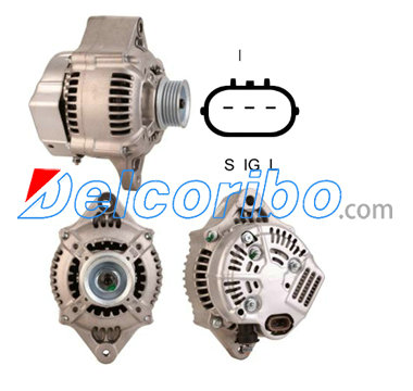 DENSO 101211-0520, 1012110520, 101211-0521, 1012110521 BOSCH 0986080010 Alternator