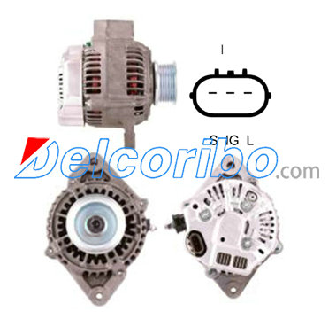 DENSO 101211-5110, 1012115110, LEXUS 27060-62090, 2706062090, 270606209084, TOYOTA 27060-62090, 2706062090 Alternator