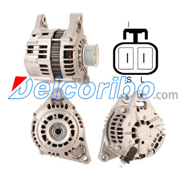 HITACHI LR165-714, LR165714, LR170-768, LR170768, 23100-AP000, 23100AP000, 23100-AN000, 23100AN000, 23100-AP00A, 23100AP00A Alternator