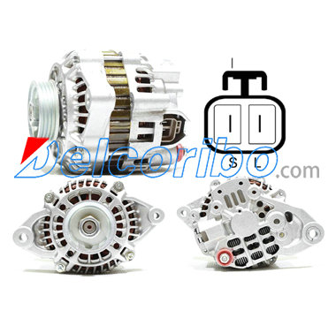 HITACHI LR165-708B, LR165708B, LR165-708, LR165708 MITSUBISHI A005T04392, A005T03092 Alternator