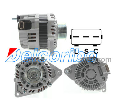 MITSUBISHI A005TL0191A, A005TL0191A, INFINITI 23100-1HH1A, 231001HH1A, 23100-1HN1A, 231001HN1A Alternator