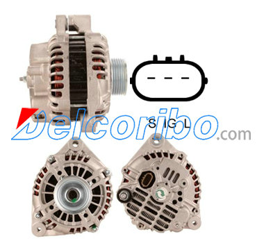 ELSTOCK 48-4557, 484557, IVECO 504282333, LUCAS LRA02517, MITSUBISHI A004TA8494, A4TA8494 Alternator