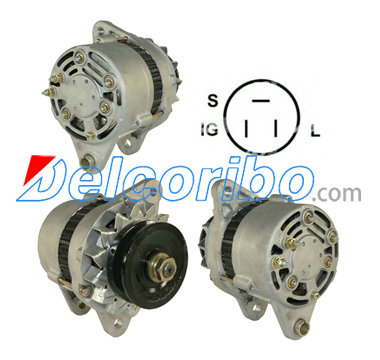 KOMATSU 6008216110, 6008216120, 600-821-6130, 6008216130, 600-821-6140, 6008216140 Alternator