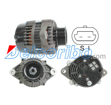 DELCO 19020611, 19020612, MERCURYMARINE 219290, 8630077, 863077T, PRESTOLITE 20115018TBA Alternator