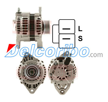 HITACHI LR1100-709, LR1100709, LR1100709B, LR1100709BR, LR1100709C, LR1100709CR Alternator