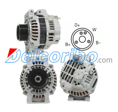 MITSUBISHI A004TR5291, A004TR5291AT, A4TR5291, A4TR5291AT, SCANIA 1516316, 1774594, 1777300 Alternator