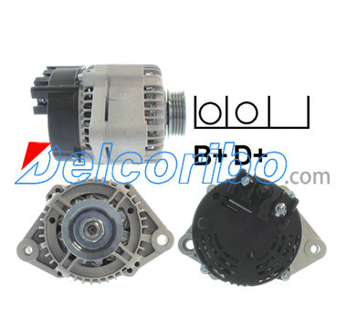 MERCEDES-BENZ 1601540101, 1601540201, A1601540101, A1601540201 SMART 0002801V003, 0002801V004, 0003250V007 Alternator