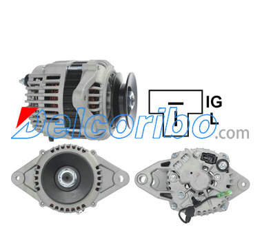 HITACHI LR160-735, LR160735, LR160-735B, LR160735B, YANMAR 123900-77210, 12390077210 Alternator