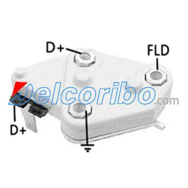 Delco 21226043, 50551, 7982685 for Vauxhall Voltage Regulator