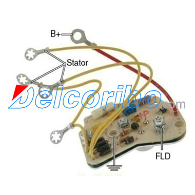 Delco 800985, 1892832, 10498832 Voltage Regulator