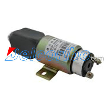 CUMMINS 3864274, 1751-2467UIB1S5A, 1751-24E7U1S1S5A, 17512467UIB1S5A, Fuel Shutoff Solenoid