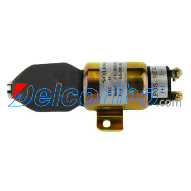 CUMMINS 1751-12E7U1B1S5A, 175112E7U1B1S5A, SA393312, SA3766T12, Fuel Shutoff Solenoid