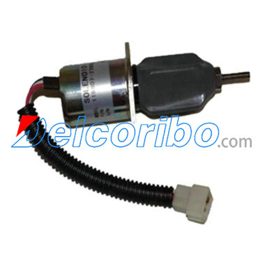 YANMAR Fuel Shutoff Solenoid SA-3840-T, 1753ES-24A3UC5B1S1, SA3840T, 1753ES24A3UC5B1S1, 