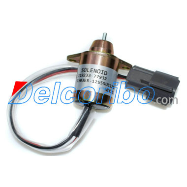 YANMAR 119233-77932, 1503ES-12S5SUC12, 11923377932, 1503ES12S5SUC12, Fuel Shutoff Solenoid