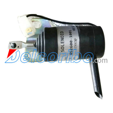 KUBOTA Fuel Shutoff Solenoid 15471-60010, 52600-1001, 1547160010, 526001001, 