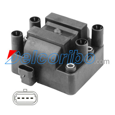 GAZ, UAZ 48.3705, 4083705 48003705000000, 48003-7050000-00 Ignition Coil