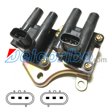 22433KA581, 22433-KA581, 22433KA560, 22433-KA560, 1998-2001 SUBARU Ignition Coil