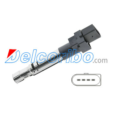 PORSCHE 958 602 101 00, 95860210100 Ignition Coil
