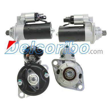 VW 02M-911-023Q, 02M911023Q, 02M-911-023QX, 02M911023QX BOSCH 0001125605, 0-001-125-605, 0001125606, 0-001-125-606 Starter Motors