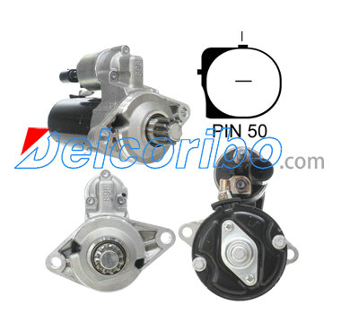 VW 02E-911-024A, 02E911024A, 02E-911-024AX, 02E911024AX, BOSCH 0001123044, 0001123045 Starter Motors