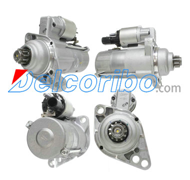 VW 02Z-911-023F, 02Z911023F, 02Z-911-023FX, 02Z911023FX BOSCH 0986020250, 0986020257 Starter Motors