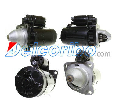 BOSCH 0001362008, 0-001-362-008, MASSEY 1447-698-M1, 1447698M1, 1680064M1, 1680065M2, 1680065M3, Starter Motors